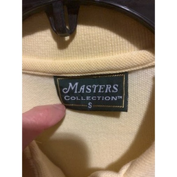 Masters Collection Logo Women's Small Pale Yellow Golf Polo - Picture 2 of 7